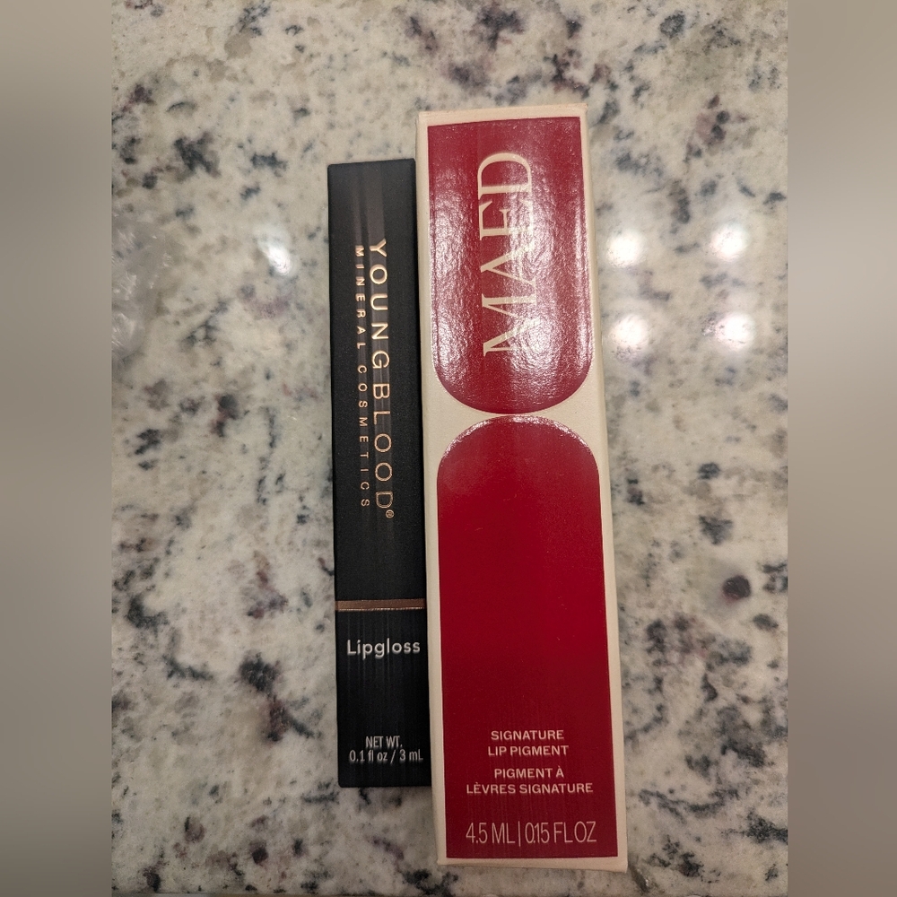 NWT Maed Lip Pigment & Youngblood Lip Gloss
